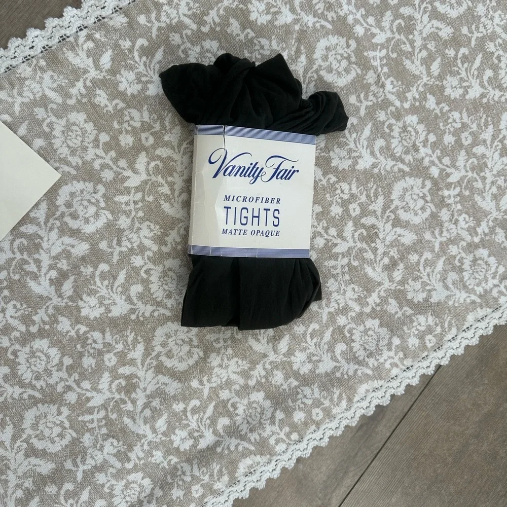 Vintage 80s Vanity Fair Women’s Microfiber Tights Matte Opaque Panty Hose